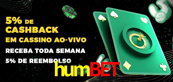 Promoções do cassino ao Vivo humbet